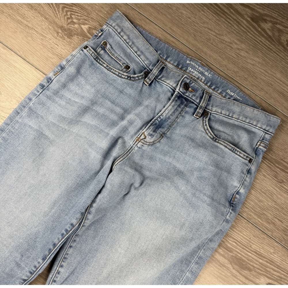 Banana Republic Men's Athletic Fit‎ Travel Jeans Blue Fits 32x31.5